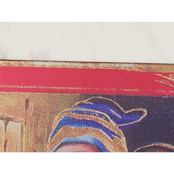 Christmas Greetings Santa Claus Retro Metal Signs 16" x 10" Blue Robes Wall Deco - Picture 7 of 12